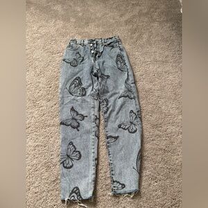 Pacsun high rise straight jeans